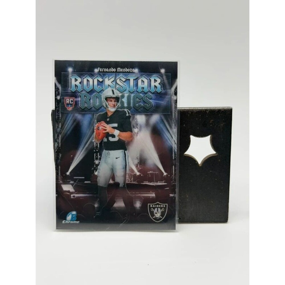 2026 Bowman Chrome Football Fernando Mendoza Rockstar Rookies Insert RC #RR-1